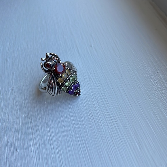 Samuel B STERLING SILVER BEE RING. Size 6 - Picture 7 of 8